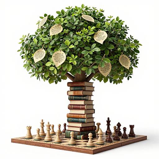 Book Tree on Chessboard Magic