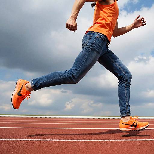 Dynamic Sprint on Red Track