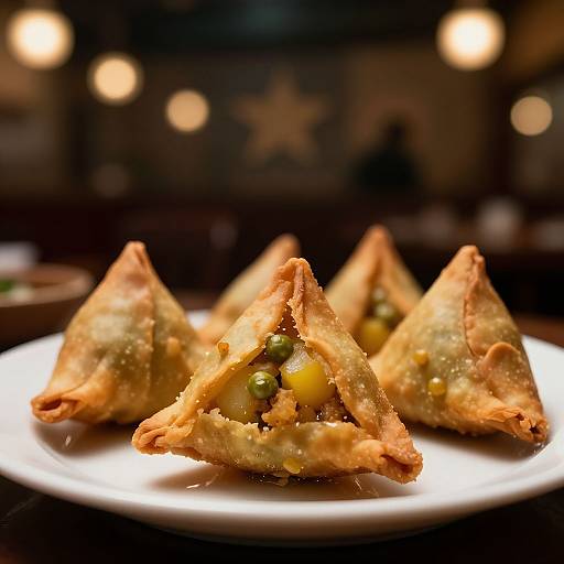 Cinematic Samosa Food Photoshoot