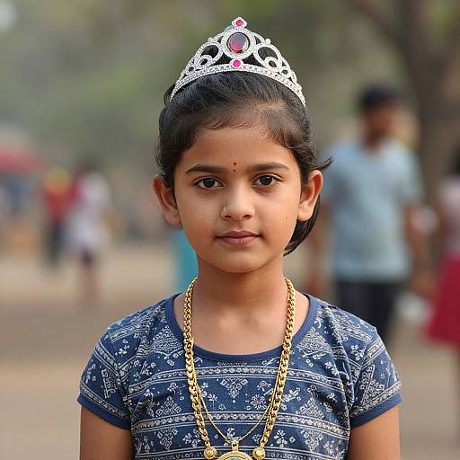 Realistic Little Krishna in Casual Attire