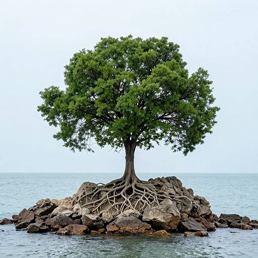 Defiant Tree on Rocky Outcrop
