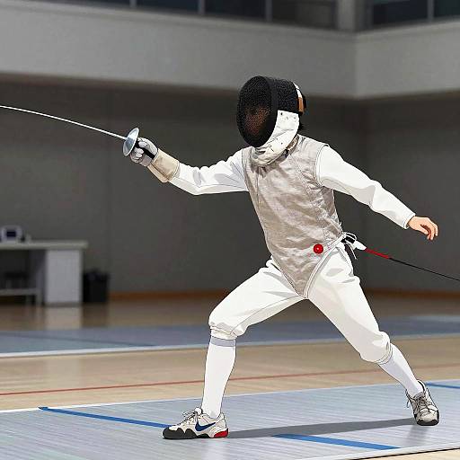 Teenage Fencer in Mitsuru Adachi Style