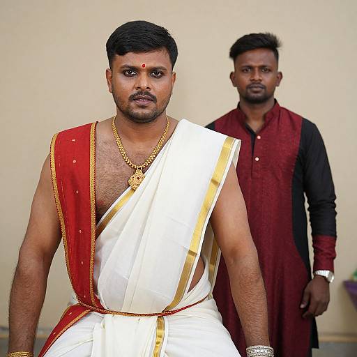 Traditional Indian Attire and Contrast