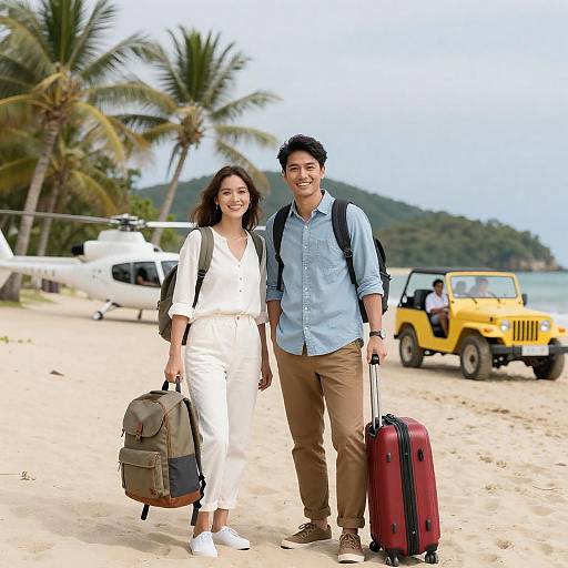 Tropical Beach Adventure with Friends