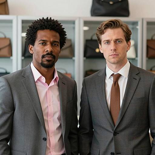 Serious Shoppers in a Stylish Store