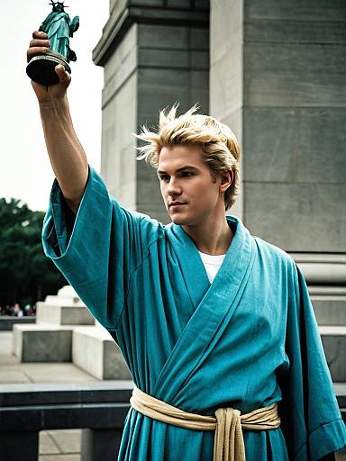 Realistic Statue of Liberty Costume