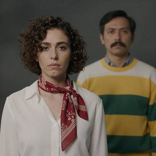 Serious Portrait of Stylish Couple