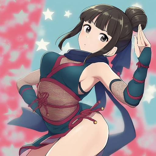Illustration of Hamaguchi ayame, idolmaster in the style of Ikeshita moyuko