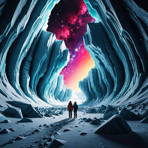 Cosmic Ice Canyon Exploration