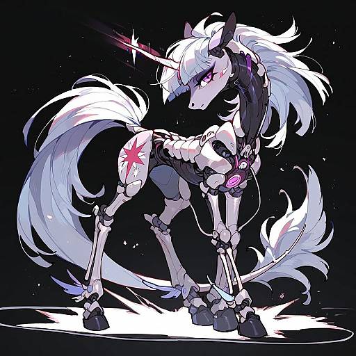 Aggressive Twilight Sparkle Skeleton Design