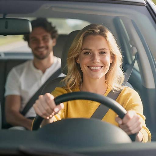 Joyful Road Trip: Smiles and Sunshine