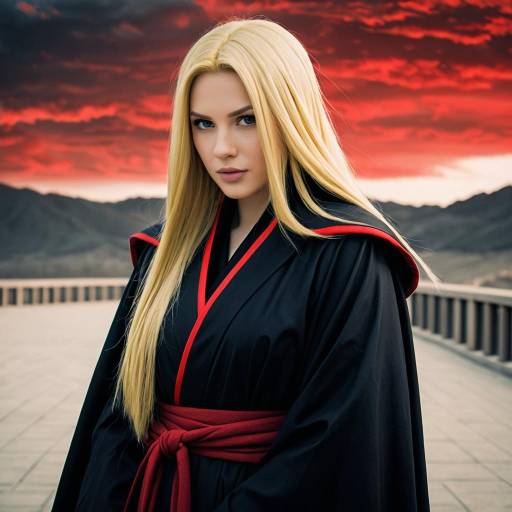 Deidara Cosplay Costume with Black Cloak