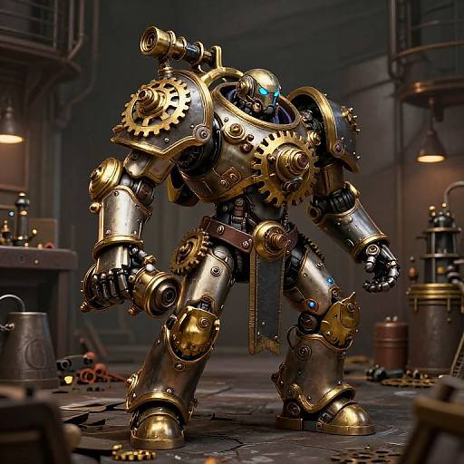 Steampunk Armored Warriors Generator