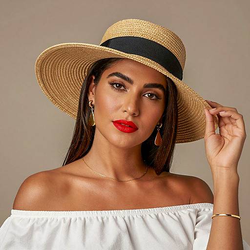 Elegant Woman in Summer Attire