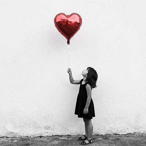 Black-and-White Street Art Child Balloon