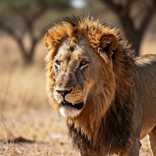Lion Mane and Muscular Detail