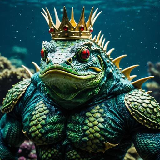 Humanoid Deep Sea King with Crown