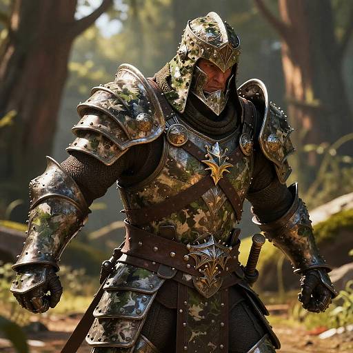 Ranger Armor Close-Up in Woodland