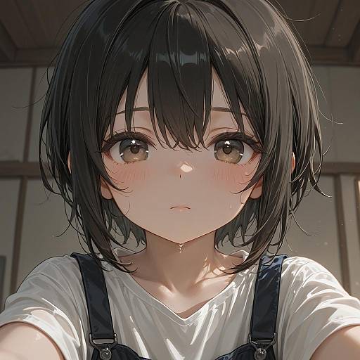 Anime-Style Young Male Character Portrait