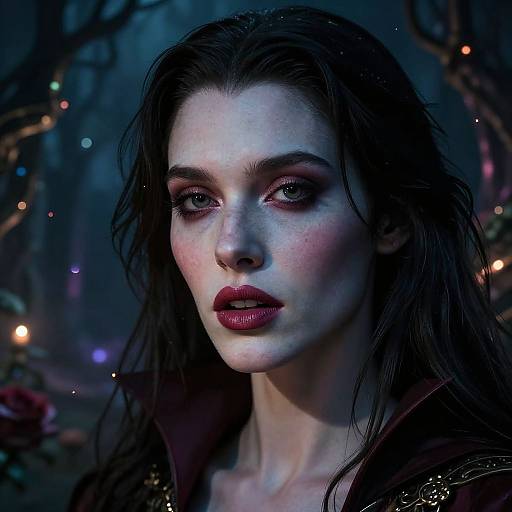 Realistic Magical Vampire Portrait