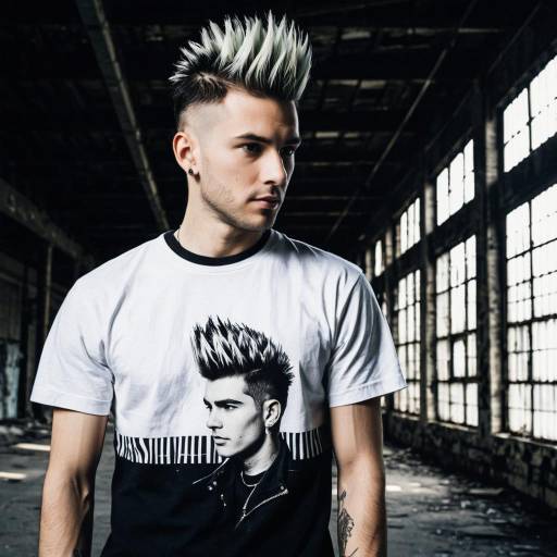 Stylish Faux Hawk in Urban Setting