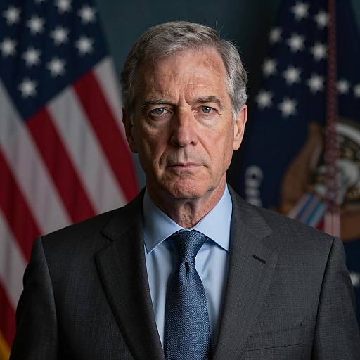 Dramatic Portrait of a Middle-Aged Man