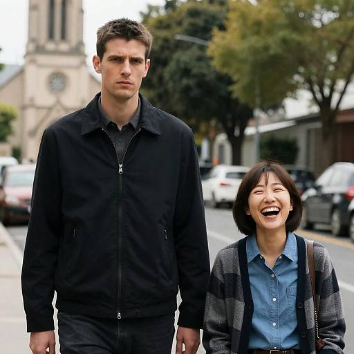 Street Portrait of Two Contrasting Personalities