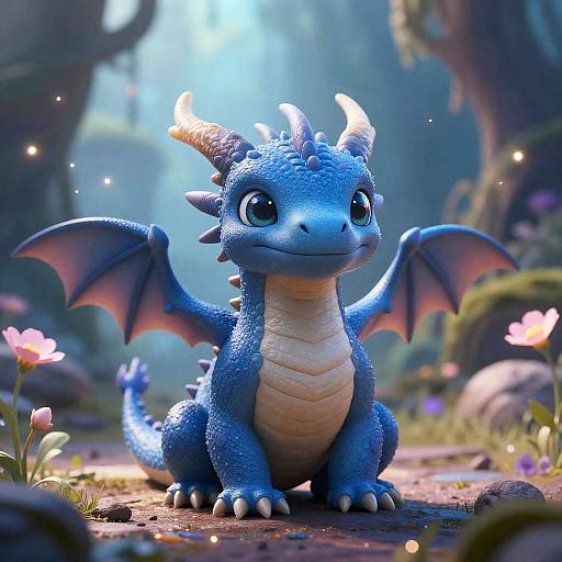 Hyper-Realistic Magical Baby Dragon