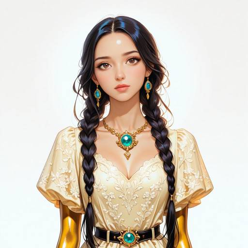 Radiant Woman in Yellow Dress Portrait