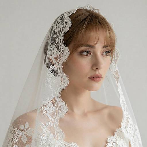 Elegant Bride with Light Brown Hair