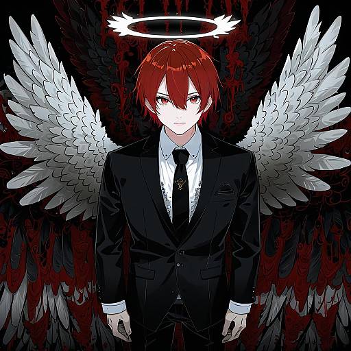 Illustration of Angel devil (chainsaw man), chainsaw man in the style of Itsuka neru