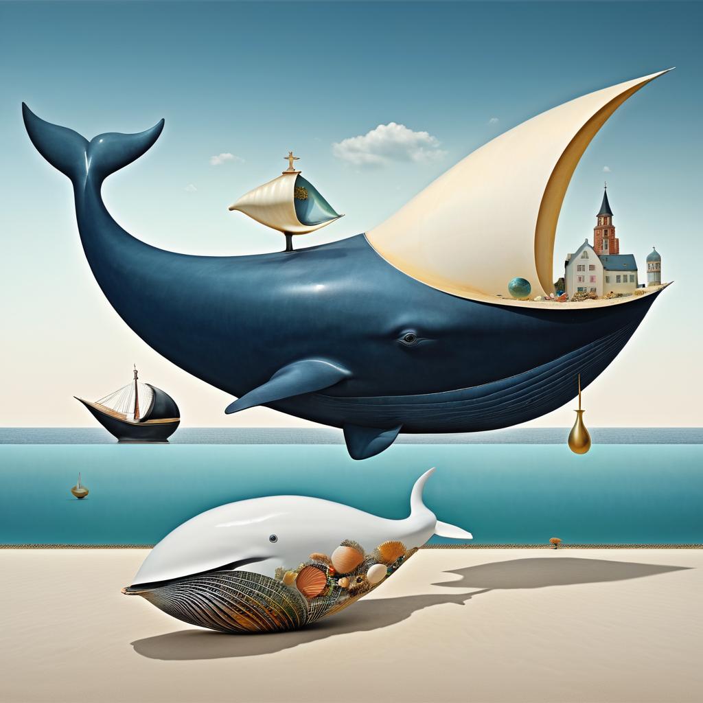 Surreal Whale with Shell by Bosch