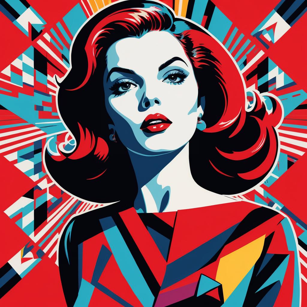 Modern Pop Art Vampire Illustration