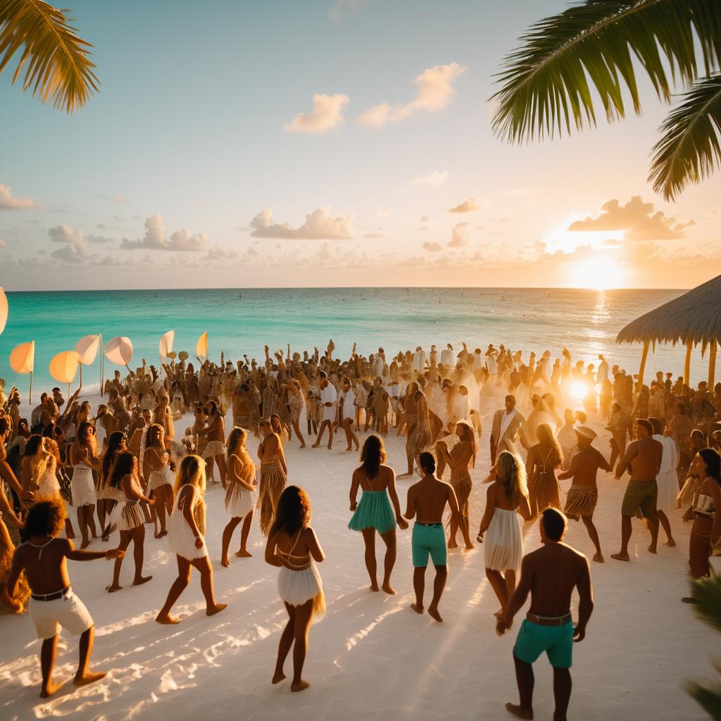 Cinematic Beach Party in Tulum