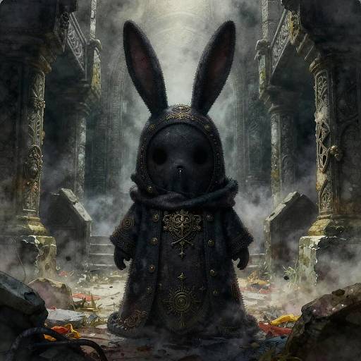 Corrupted Ghost Bunny in Ancient Labyrinth