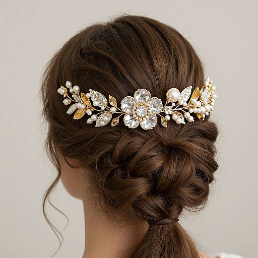 Elegant Bridal Headpiece with Pearls
