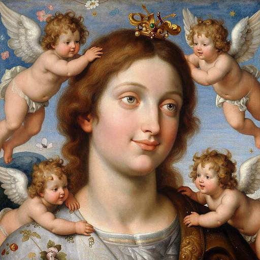 Dreamy Renaissance Portrait of Himeros