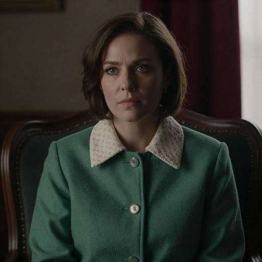 Contemplative Woman in a Sunlit Room