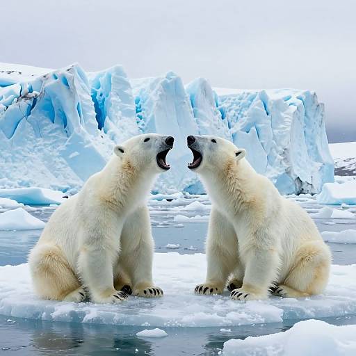 Silent Dialogue of Polar Bears