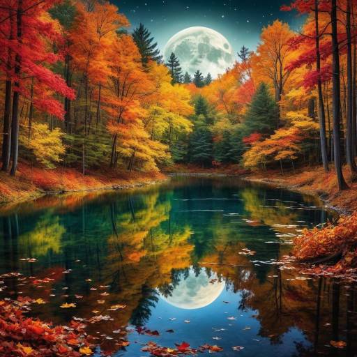 Enchanting Autumn Forest Wallpaper Design Enchanting Autumn Forest Wallpaper Design
