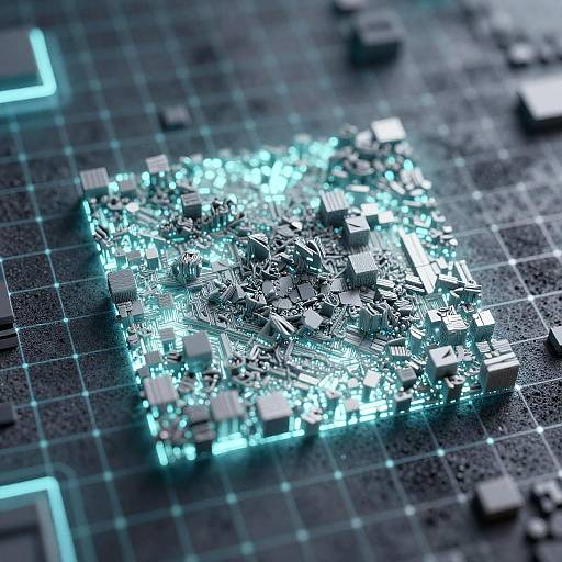 Glowing 3D Grid Texture Maker