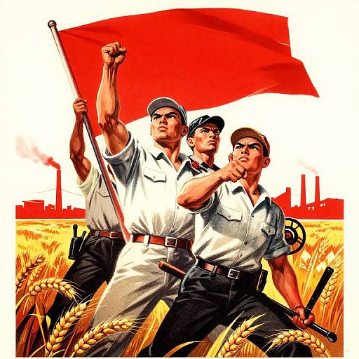 Vintage Communist Propaganda Poster