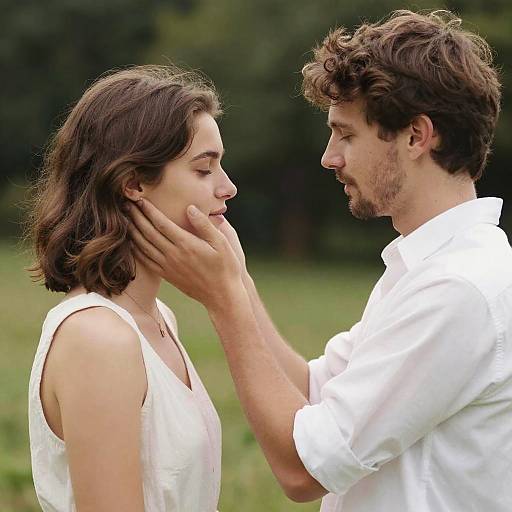 Tender Outdoor Father and Child Portrait