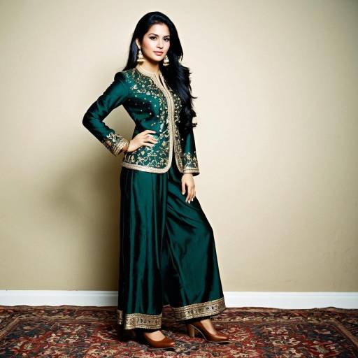Elegant Pakistani Suit with Gold Embroidery