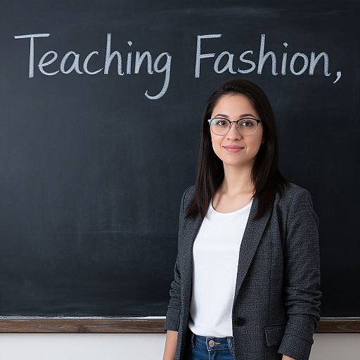 Fashion Teacher in Classroom Setting