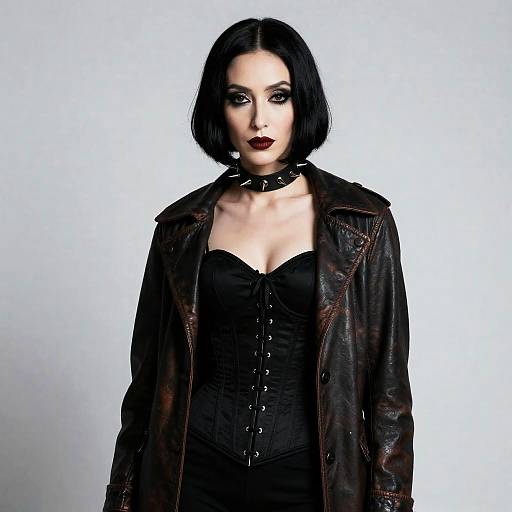 Surrealist Gothic Portrait with Corset