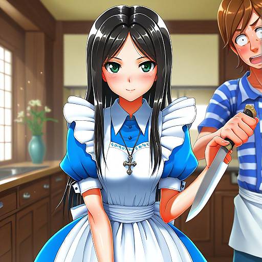 Illustration of Alice liddell (american mcgee's alice), american mcgee's alice in the style of Kilesha