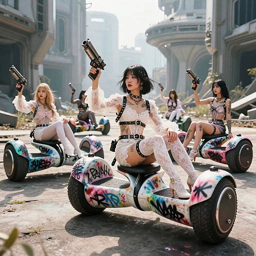 Haute Couture Cyberbike Gang Shoot