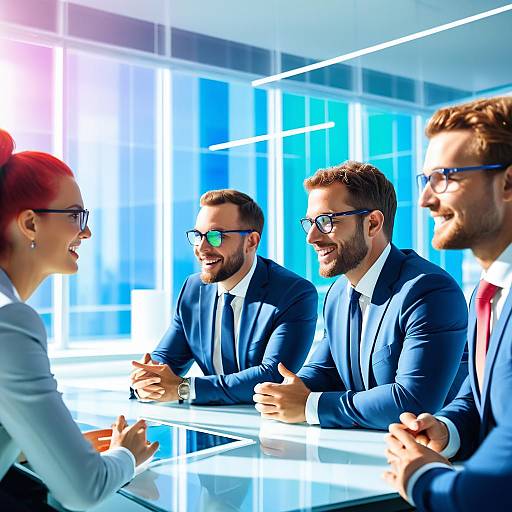 Candid Bright Documentary Office Meeting