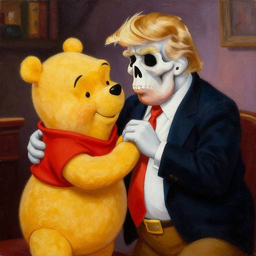 Romantic Skull Trump and Pooh Date